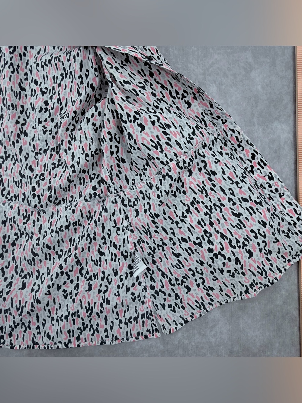 Alex Marie Pink and Black Leopard-Print Button-Down Blouse - Picture 8 of 9